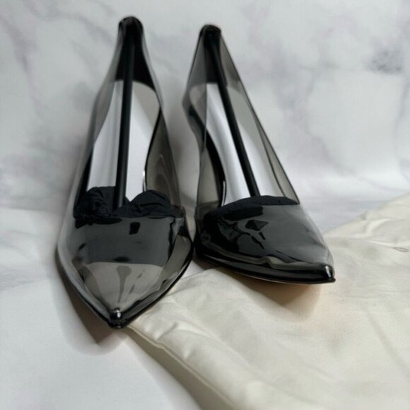 Good American Cinder-F*CKING-RELLA Pump In Light Smoke Size 10 - Picture 6 of 10